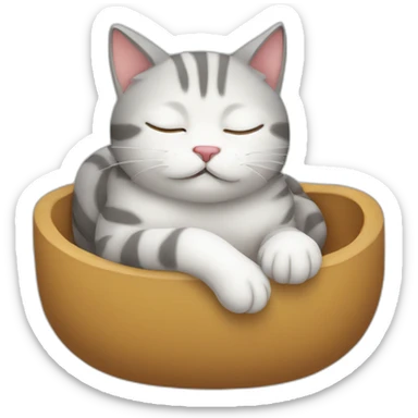 sleepy-cat sticker