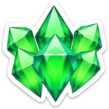 Chaos emeralds emoji sticker