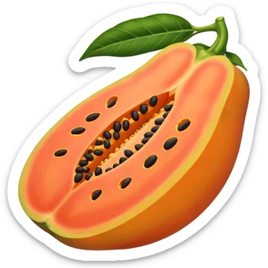 a full Papaya without any opening  sticker