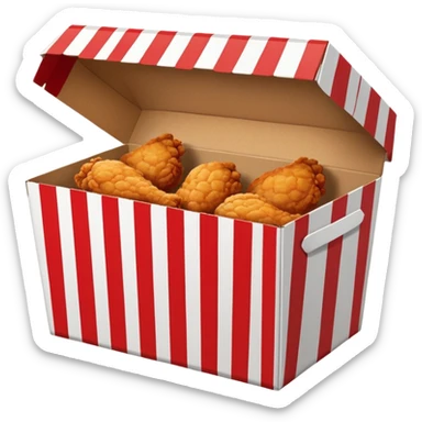 fried chicken box sticker