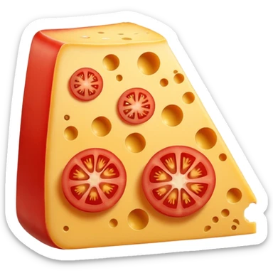 cheese and tomato sticker