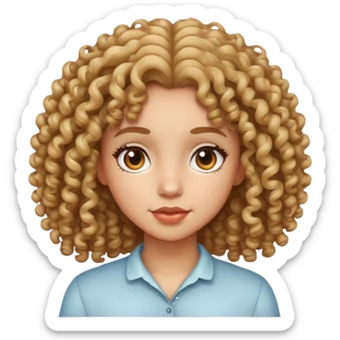 Chica rizada  sticker