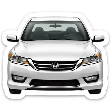 Honda Accord 2013 white sticker