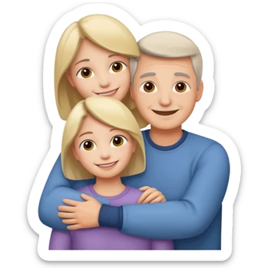 abrazar a mi papa mama sticker