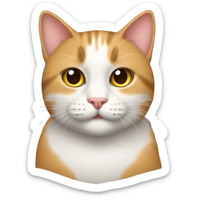 Cat eith bunds  sticker