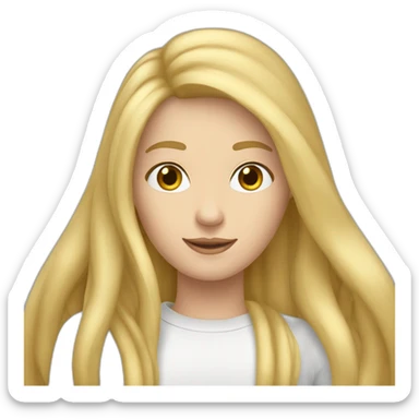 Longblondehair-smart-whitemale-with-tuba sticker