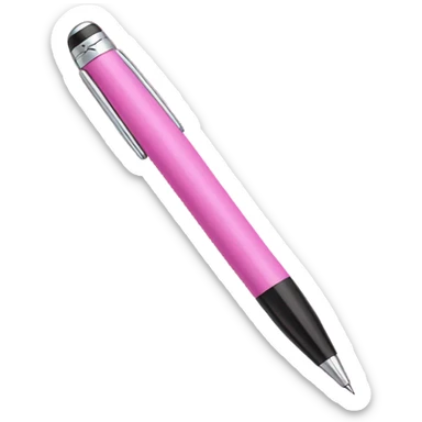 Pink pen sticker
