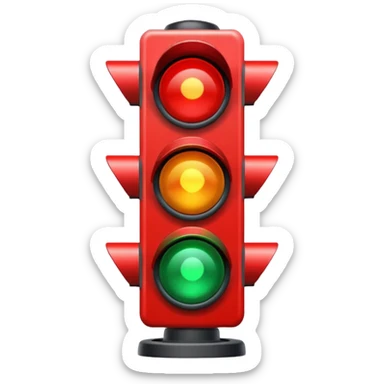 Red Traffic Light sticker