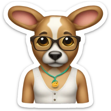 A Miami chonga wearing flip flops sticker