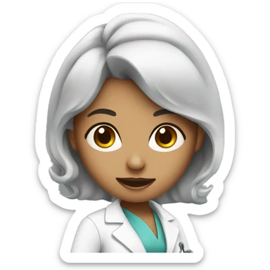 doctor woman beautiful  sticker
