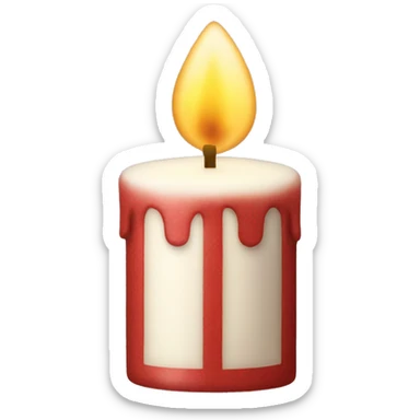 christmas candle sticker