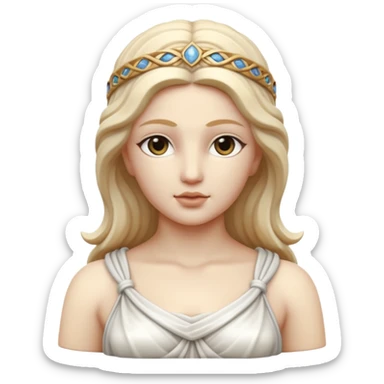 marble greek statue of greek goddess  sticker