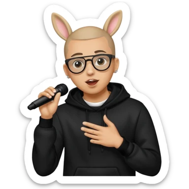Bad Bunny Light Trap Singer Singer Bad Bunny  sticker