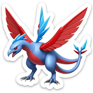 Skarmory-Salamence-fusion sticker