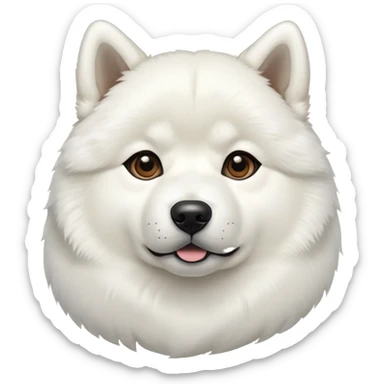 white akita inu sticker