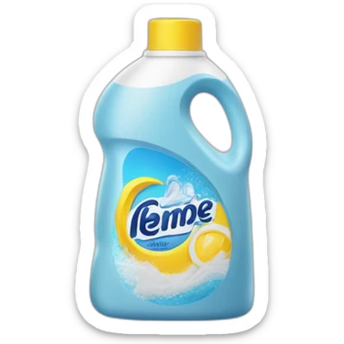 bottle of laundry detergent sticker