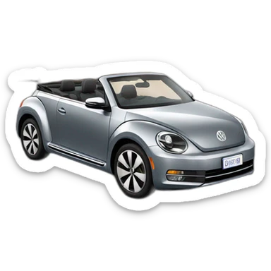 Grey 2013 VW Beetle Convertible  sticker