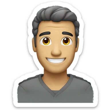  Feliz Cobra cor cinza sticker