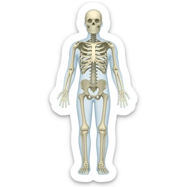 Esqueleto cuerpo completo sticker