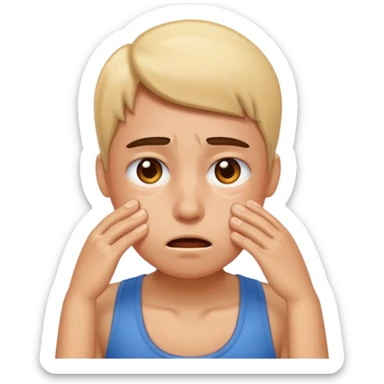 Exhausted from the heat  sticker