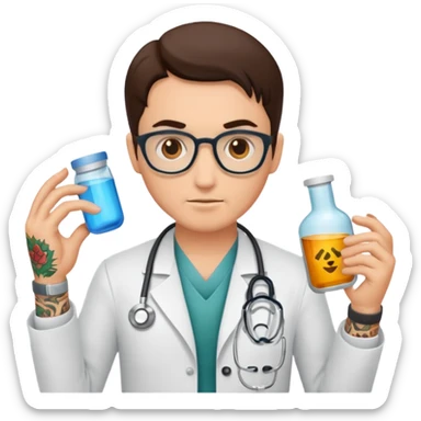 tattooed doctor sticker