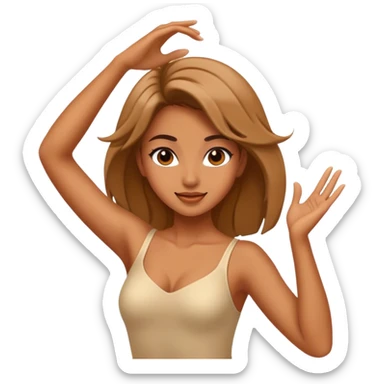 give me an emoji of a beautiful girl dancing sticker