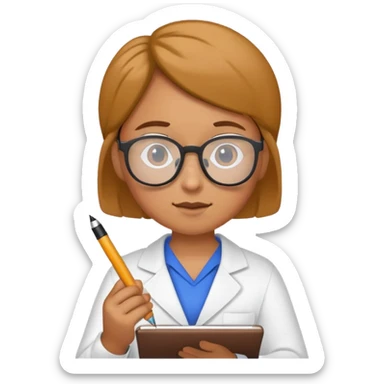 Corn ball taking exam sticker