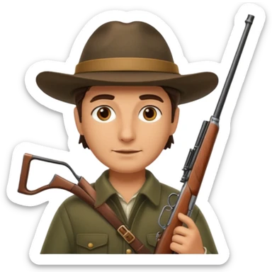 Italian hunter sticker