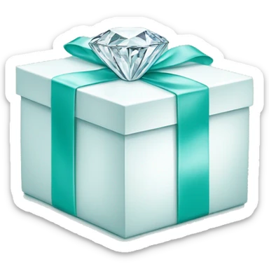 Tiffany & Co. box, diamond ring sticker