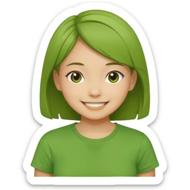 Matcha girl sticker
