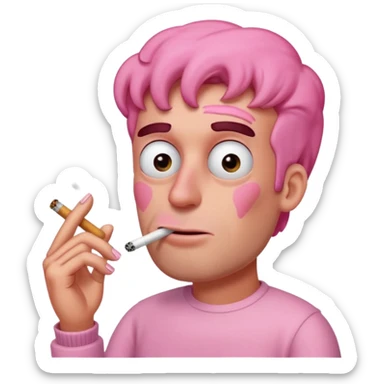 Patrick Estrela de Bob Esponja fumando cigarro sticker