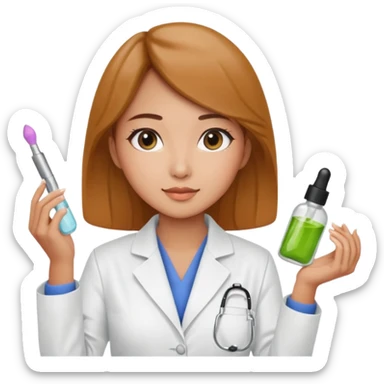 a korean marketing expert women in cosmetics industry, working in Oliveyoung sticker