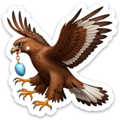 A thing catching a rabbit sticker