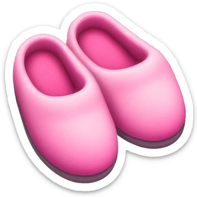 slippers  that are pink sticker