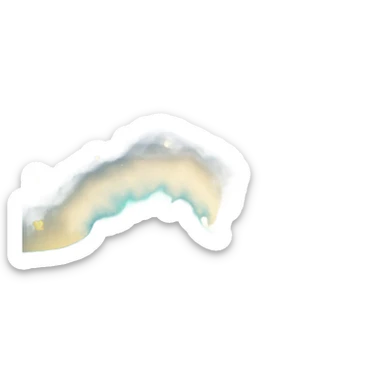 waves with stars sticker