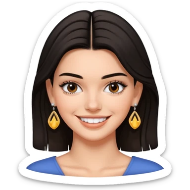 kendall jenner with earrings sticker