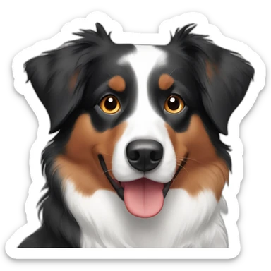 Australian shepherd red tricolor sticker