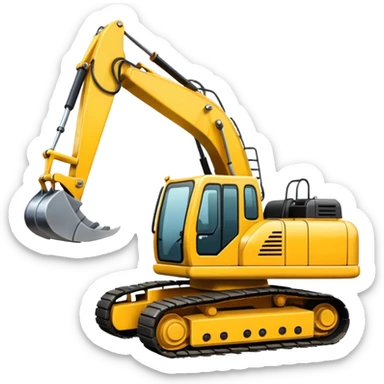 excavator sticker