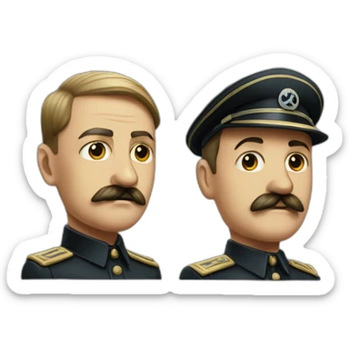 Joseph Staline et Adolph Hitler sticker
