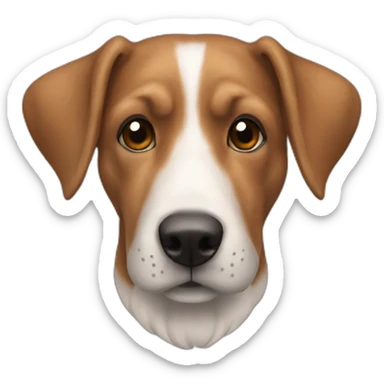Ağzında kemik olan köpek sticker