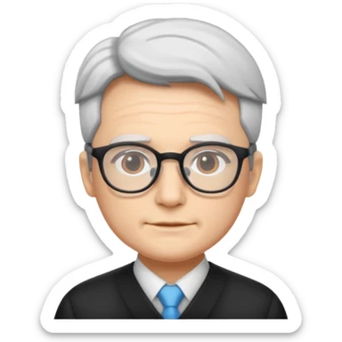 Gojo with glasses and no wrinkles sticker