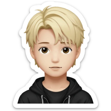 Quiero un emoji con el rostro de Félix de straykid sticker