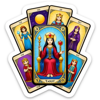 Tarot cards sticker