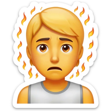 Tension Builds in the Heat of the Moment sticker