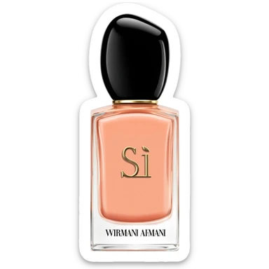 perfume armani si sticker