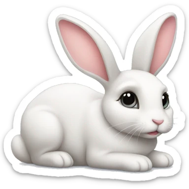Cute bunny sticker