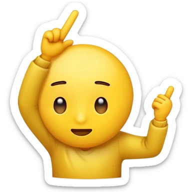 dabbing emoji sticker