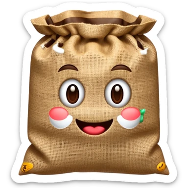 coffee sack sticker