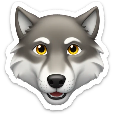 Wolf fave from front sticker