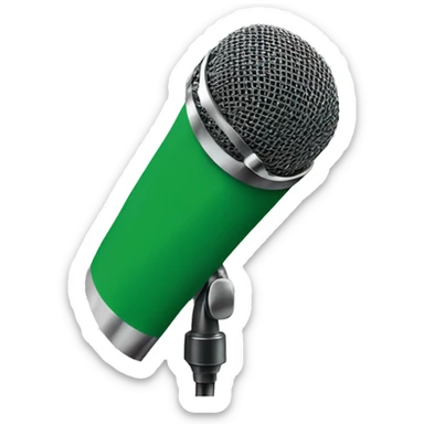 Green flag on Riespy microphone sticker